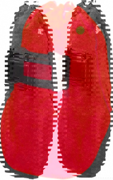 Welding Helmet: Red, Leather